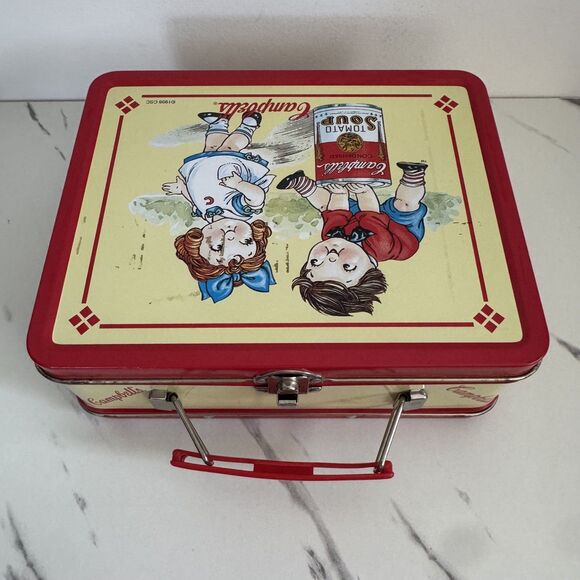VTG. 1998 CAMPBELL'S SOUP KIDS TOMATO SOUP METAL LUNCH BOX - Picture 9 of 9